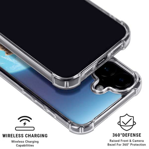 Superman 2025 Superman & Krypto watch the Earth iPhone 16 Clear Case